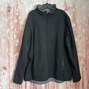 Profile Lifestyle Black Fleece Lined Soft Shell Lightweight Jacket Size 2X